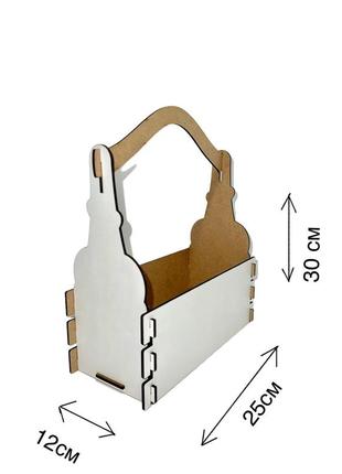 Корзина подарочный ящик для цветов деревянный любимый