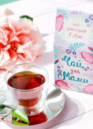 Подарок маме: чай купаж черного и зеленого, 50 г, упаковка