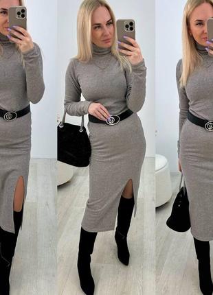 Тепла ангорова сукня 🥰 8 кольорів3 фото
