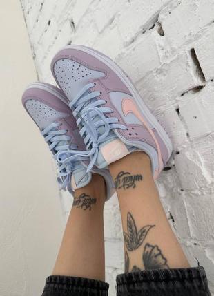 Женские кроссовки nike low «lavander peach»2 фото