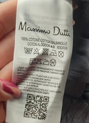 Легкие котоновые брюки серые massimo dutti3 фото