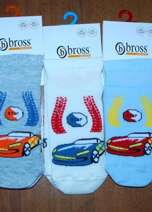 3 пары летних носка носки 9-11 bross бросс машинка