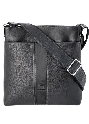 Чоловіча шкіряна сумка grande pelle чорний