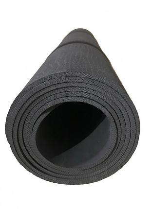 Мини коврик для спорта, фитнеса, каремат йогамат 1000*400*3,5 мм черный коврик на...