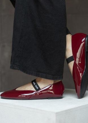Женские балетки wanson  wine w953-10 нп4994