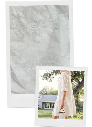 Біла вишита літня сукня tcm tchibo тонкий батист молочне плаття вишиванка з воланом а силует якість кроше