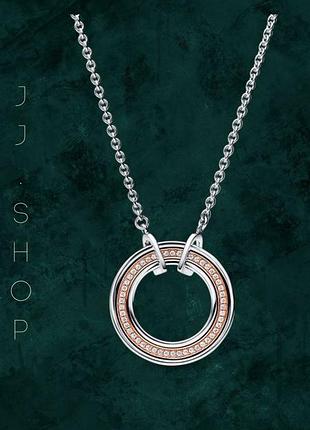 Ожерелье двухцветное из паве pandora 382772c01