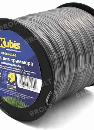Ліска для підстригання трави зірка l=450м d=2,4мм армована тм kubis
