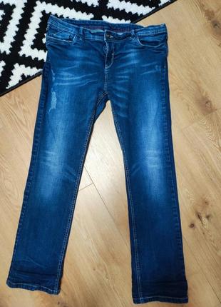 Джинсы женские эластичные синие jeans woman, размер xl - xxl.