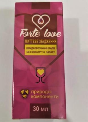 Возбуждающее средство для женщин, возбуждающие капли для женщин forte love 30 мл 1 шт