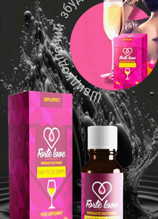 Збудливий засіб для жінок, збудливі краплі для жінок forte love 30 мл 1 шт