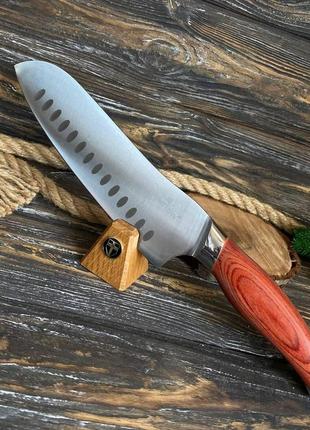 Нож шеф-повара сантоку кухонный столовый santoku