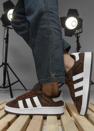 Женские кроссовки adidas campus brown нп4917