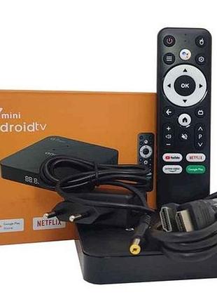 Медіаплеєр g7 mini 216 androidtv android 11 amlogic s905w2 тм technosat