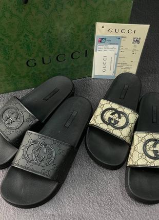 Чоловічі тапки шльопанці gucci