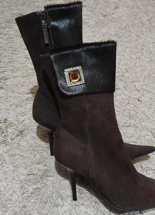 Ботинки натуральная замша 37р