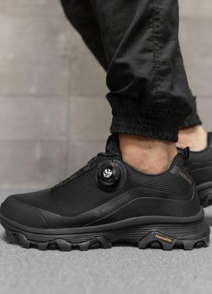 Кросівки термо кроскування автошнурівка windproof black вт0518