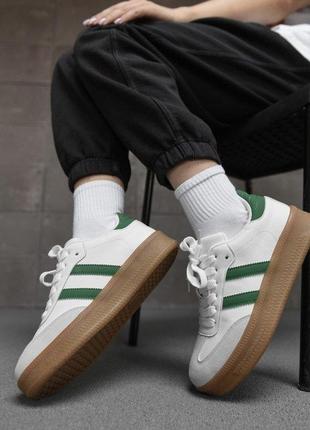 Жіночі кросівки samba white/green нп4937