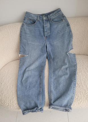 Крутые джинсы с разрезами2 фото