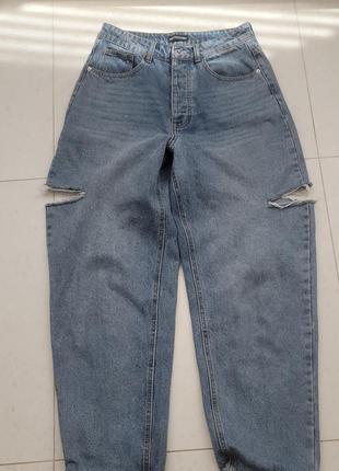 Крутые джинсы с разрезами3 фото
