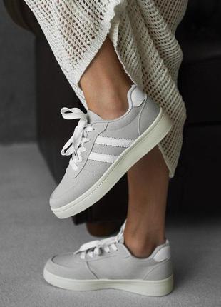 Жіночі кросівки campus grey /beige ра4956