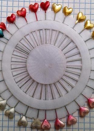 Набор булавок сердце 430 шт