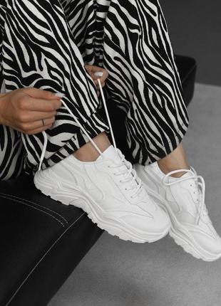 Женские кроссовки skin white нп4907