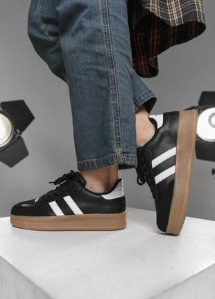 Женские кроссовки campus black/white нп4931