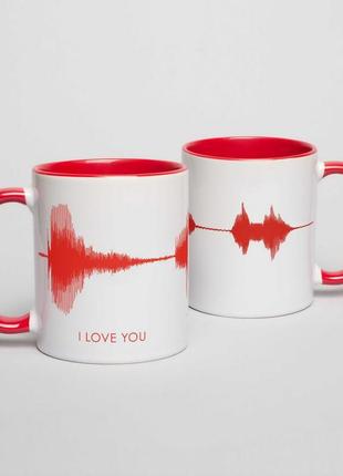 Чашка "i love you", червоний, англійська, 330 мл