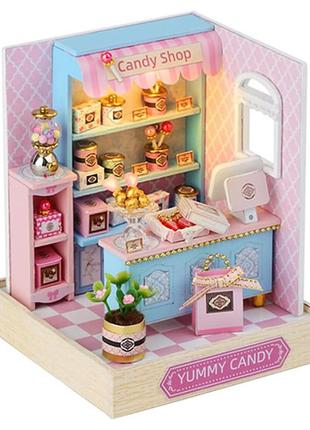 3d румбокс- конструктор  “магазин сладостей”   diy dollhouse