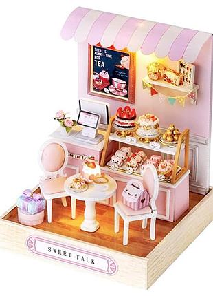 3d румбокс- конструктор  “кондитерская”  diy dollhouse