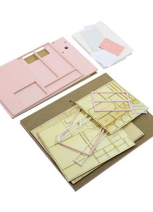 Ляльковий дім конструктор diy cute room l-027-bc pink house4 фото