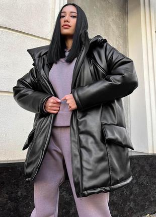 Зимняя куртка jadone fashion сави s-m черная