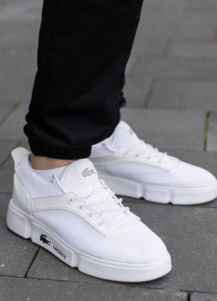 Кросівки lacoste white3 фото