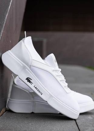 Кросівки lacoste white4 фото