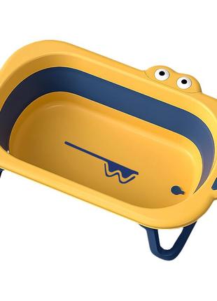Детская складная ванночка bestbaby bh-327 blue + yellow