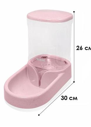 Поїльник автоматичний для котів і собак hoopet 18g0119g pink5 фото