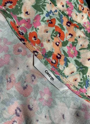 Новая блузка в цветочный принт george, размер s/m7 фото