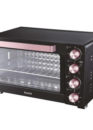 Електрична піч magio mg-250, духовка електрична настільна для дачі, піч для випікання піци