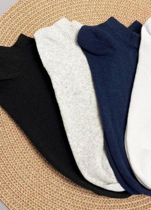 Набір жіночих коротких шкарпеток на 4 пари 36-40 р бавовняні літо