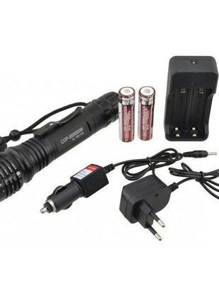 Ручной мощный аккумуляторный фонарь bailong bl-p08-p50, мощный ручной фонарик, ручной...