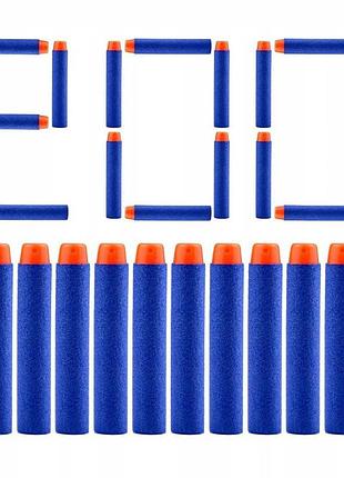 Поролонові патрони 200 шт для іграшкової зброї nerf n-strike elite