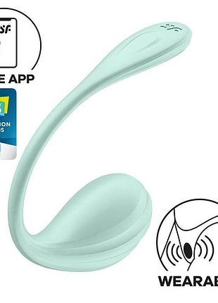Смарт-виброяйцо satisfyer smooth petal connect app mint