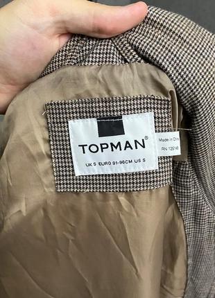Бежева куртка від бренда topman6 фото