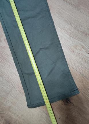 Джинси чоловічі хакі зелені завужені прямі slim fit next jeans man, розмір l6 фото