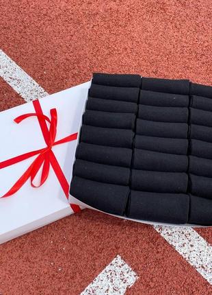 Набір жіночих коротких шкарпеток на 24 пари 36-40 р в коробці із стрічкою літо