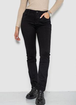 Джинси жіночі стрейч, колір чорний, 214r1449