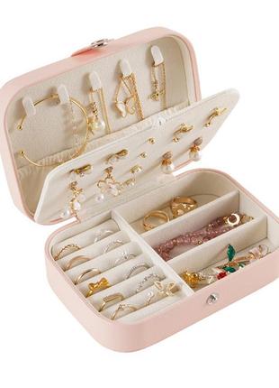 Шкатулка casegrace sp-01161 для украшений и ювелирных изделий портативная 16*11*5 см pink