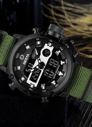 Чоловічий годинник megalith prof green6 фото