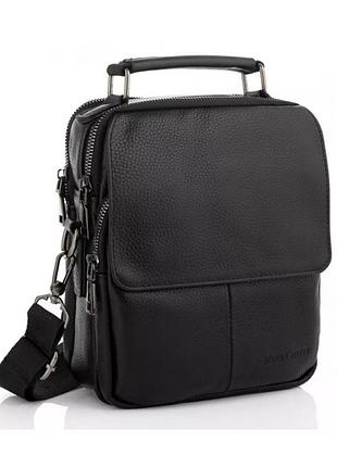 Мужская кожаная сумка через плечо marco coverna (6480)